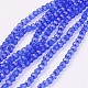 Brins de perles de verre rondes à facettes (32 facettes) X-EGLA-J042-4mm-02-1