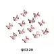 Encantos de uñas de mariposa de resina 3d MRMJ-Q072-25I-2