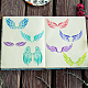 FINGERINSPIRE Angel Wings Stencils 11.8x11.8inch 8 Style Feather Wings Painting Template Reusable Fantasy Wings Decoration Stencil Wings Pattern Stencil for Painting on Wood DIY-WH0391-0382-5