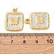 Подвески из нержавеющей стали 304 с эмалью STAS-U061-37G-A05-3