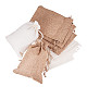 Benecreat 24pcs sacs de toile de jute avec cordon de serrage sacs-cadeaux pochette de bijoux pour festin de noce et bricolage - 7 x 5 pouces ABAG-BC0001-08-18x13-1