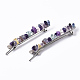 Platinum Plated Alloy French Hair Barrettes PHAR-T003-01-2