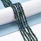 Brins de perles naturelles de chrysocolle et de lapis-lazuli X-G-D463-08B-4