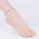 304 Stainless Steel Chain Anklets AJEW-AN00170-05-4