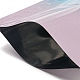 グラデーションカラーのプラスチックオープントップバッグ  真空シールの厚い包装袋  長方形  カラフル  15x10x0.01cm OPP-K001-02A-2