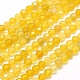 Chapelets de perles en opale jaune naturelle G-F509-07-4mm-1