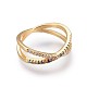 Brass Micro Pave Cubic Zirconia Rings RJEW-F090-07G-17mm-2