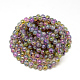 Baking Painted Glass Beads Strands DGLA-Q023-6mm-DB59-3