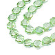 Electroplate Transparent Glass Beads Strands EGLA-N002-27-C06-3