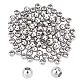 Unicraftale rondes 304 perles en acier inoxydable STAS-UN0017-64P-1