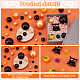 Pandahall elite 8pcs resina opaca decoraciones de exhibición de halloween AJEW-PH0018-15-4