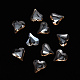 Heart Transparent Glass Cabochons MRMJ-T009-124-1