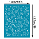 Olycraft argilla stencil modello fiocco di neve non adesivo serigrafia stencil riutilizzabile mesh trasferimento washbale natale fiocco di neve stencil per la creazione di orecchini di gioielli in argilla polimerica - 5x4 pollice DIY-WH0341-014-2