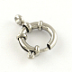 304 Stainless Steel Spring Ring Clasps STAS-R083-03-1