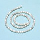Fili di perle di perle d'acqua dolce coltivate naturali PEAR-J006-07C-2