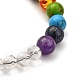 Chakra Round Ball Crystal Suncatcher Dowsing Pendulum Pendants PALLOY-JF00460-02-4