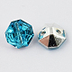 2-Hoyo botones de octágono de acrílico Diamante de imitación de Taiwán BUTT-F016-10mm-25-2