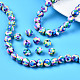 Handmade Polymer Clay Beads Strands CLAY-T020-01-7