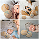 2 pz 2 oggetti di scena per foto di bambini in legno stampati su una sola faccia in stile 150x3 DJEW-WH0600-006-4