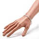 Bracelet extensible fait main de perles au chalumeau mauvais œil BJEW-JB06864-01-3