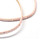 Cordons en similicuir avec perles de paillette X-LC-R010-13P-2