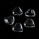 Transparent Glass Heart Cabochons GGLA-R021-20mm-6