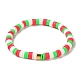 Handgemachte Heishi-Perlen-Stretch-Armbänder aus Fimo BJEW-JB05902-09-2