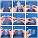 透明なプラスチック製のペットボックスのギフト包装  防水折りたたみカートン  キューブ  透明  4x4x4cm CON-WH0052-4x4cm-3