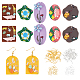 Olycraft kit de fabrication de boucles d'oreilles pendantes avec breloques mignonnes imprimées en 3d pour fille et femme DIY-OC0007-72-1