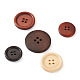 4-Agujero botones de madera BUTT-TA0001-06-2