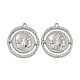Подвески из латуни с прозрачным фианитом KK-N254-101P-1