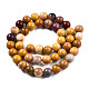 Chapelets de perles en mokaite naturel G-S259-37-8mm-2