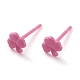 Boucles d'oreilles en plastique écologiques EJEW-H120-04A-02-1