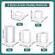 Fingerinspire 5 Stück 5 Stile quadratische transparente Schmuckständer aus Acryl ODIS-FG0001-65-2