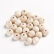 Natural Unfinished Wood Beads WOOD-WH0100-30-2