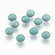 Craft Findings Dyed Synthetic Turquoise Gemstone Flat Back Dome Cabochons X-TURQ-S266-4mm-01-1
