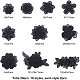 NBEADS 20 Pcs Black Embroidery Lace Flower Patches Appliques DIY Craft Cloth Sew on Patches for Decoration Sewing Repairing of Cloth Clothing DIY-NB0004-08-5