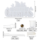 Рождественская подвеска для планшета «сделай сам» висит набор силиконовых форм DIY-OC0003-17-4