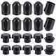 CHGCRAFT 16Pcs 2 Style Rubber End Caps AJEW-CA0002-51-1