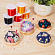 DICOSMETIC 4Pcs 4 Style Flower Pattern Japanese Style Cotton & Cloth Needle Pin Cushions DIY-DC0001-98-4