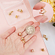 Beebeecraft 8Pcs 2 Style 18K Gold Plated Mushroom Charms Enamel Pink Mushroom Pendant Charms with Jump Ring for Jewelry Making Necklace Bracelet DIY Crafts KK-BBC0003-93-3