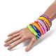 Free Sample Silicone Wristbands Bracelets BJEW-K165-04B-5