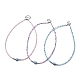 3-teiliges Halsketten-Set aus Emaille mit bösem Blick und Saatperlenperlen in zwei Farben NJEW-JN04355-1