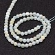 Chapelets de perles en aigue-marine naturelle G-P132-10-4mm-2