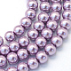 Backen gemalt pearlized Glasperlen runden Perle Stränge X-HY-Q003-4mm-44-1