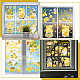 GORGECRAFT 9 Styles 12x8 Inch Gnome Window Clings Summer Static Window Stickers St Patricks Day Decorations Hello Summer Fruit Lemon Ice Cream PVC Static Window Cling for Wall Glass DIY-WH0304-915B-5