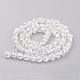 Chapelets de perles en verre électroplaqué EGLA-F125-FR-B01-2