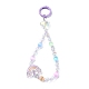 Porte-clés pendentif en perles de verre transparent KEYC-JKC00494-3
