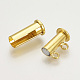 Brass Slide Lock Clasps KK-Q740-08G-2