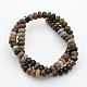 Rondelle Natural Indian Agate Beads Strands G-M135-04-2